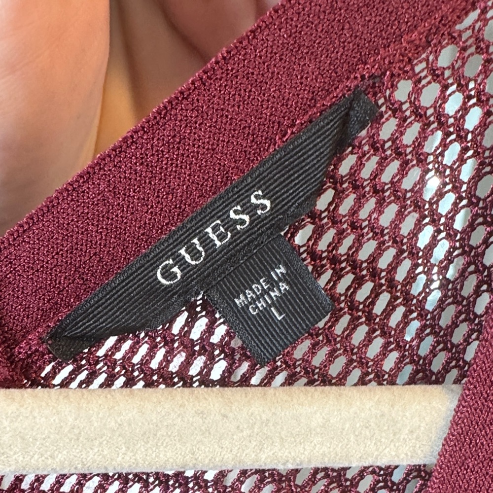 Guess Asymmetrical Burgundy Dress - Picture 3 of 3